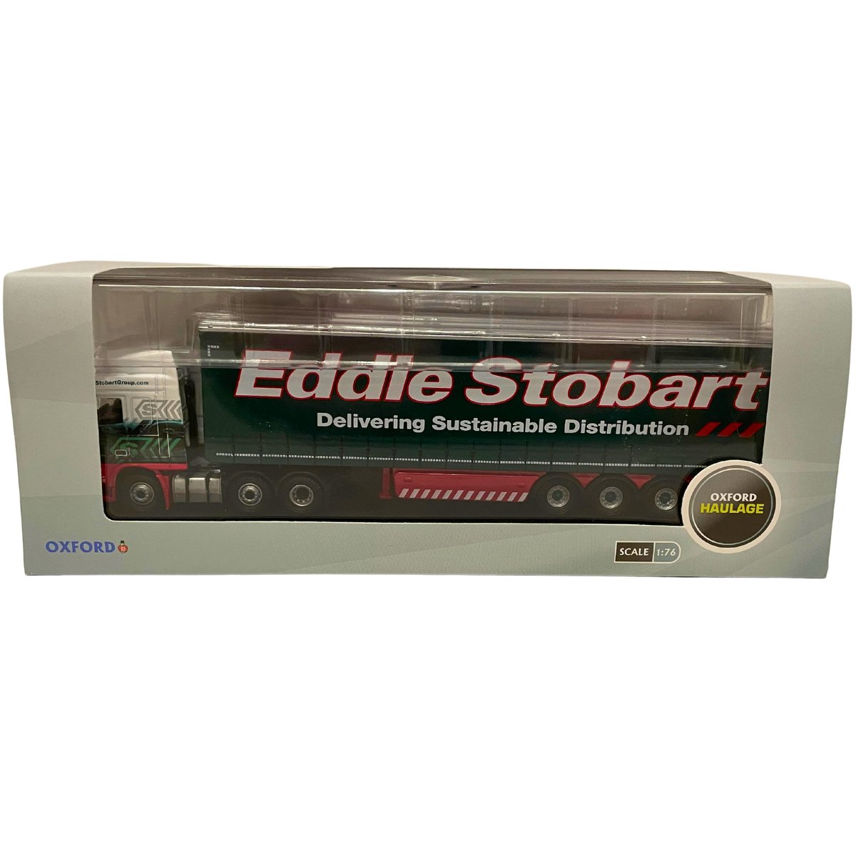 Oxford Diecast STOB025 DAF FTGXF105 Curtainside Eddie Stobart - Phillips Hobbies