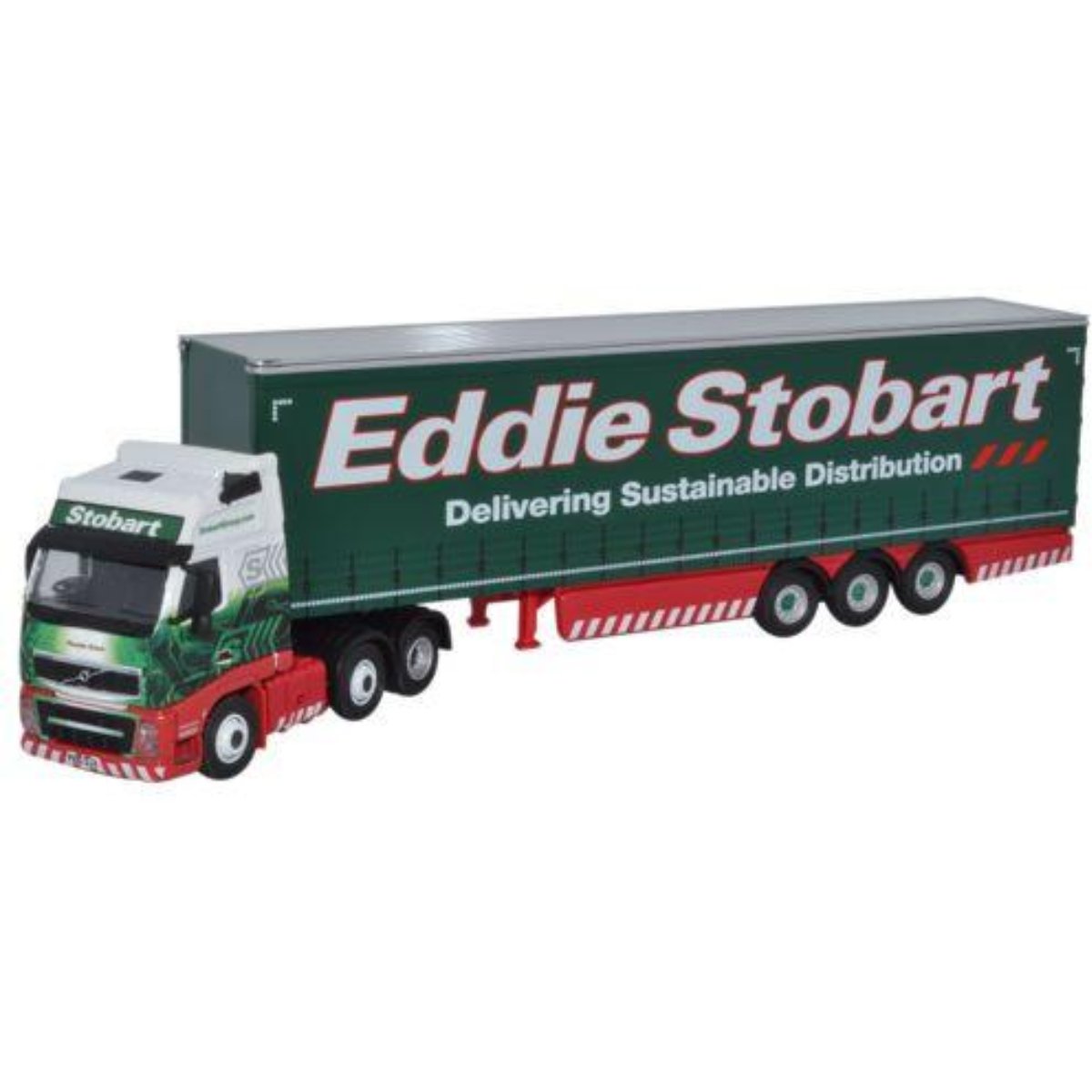 Oxford Diecast STOB033 Eddie Stobart Volvo FH Curtainside - 1:76 Scale - Phillips Hobbies