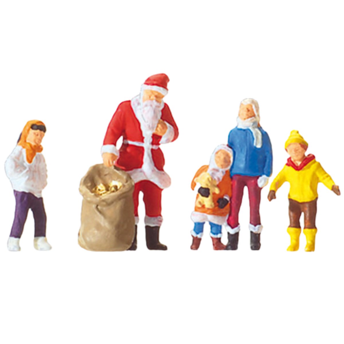 Preiser 29098 Father Christmas with Children Figure - H0 / 00 Gauge - Phillips Hobbies