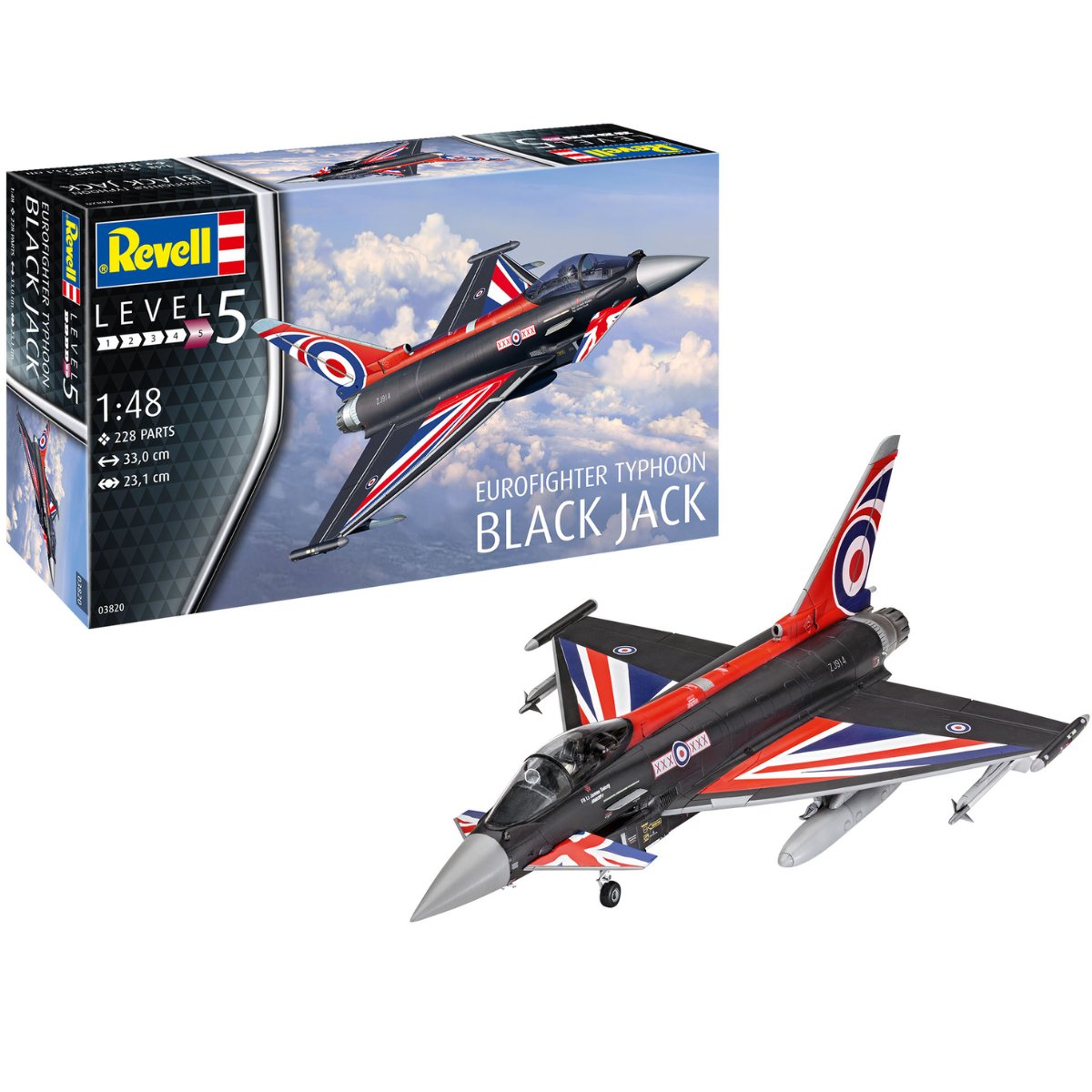 Revell 03820 Eurofighter Typhoon "Black Jack“ - 1:48 Scale - Phillips Hobbies