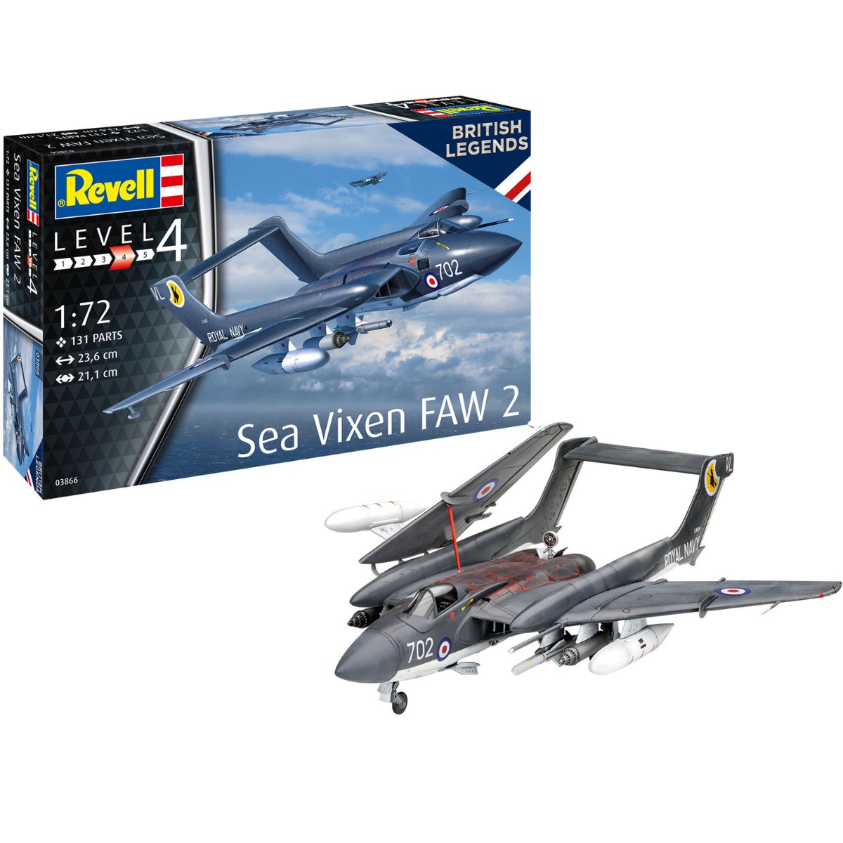 Revell 03866 Sea Vixen FAW 2 "70th Anniversary" - 1:72 Scale - Phillips Hobbies