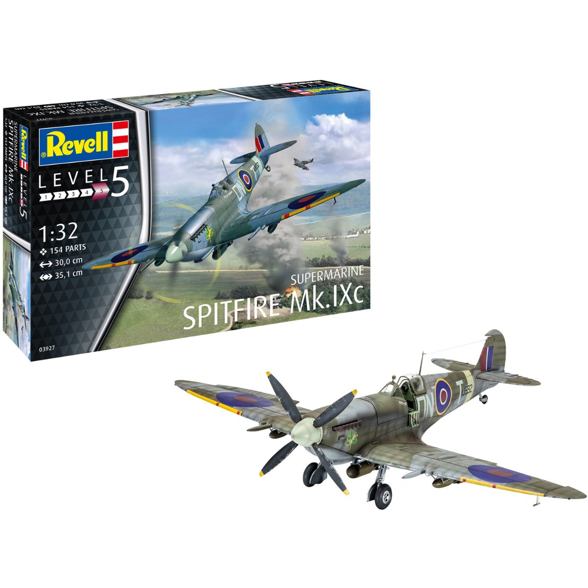 Revell 03927 British Supermarine Spitfire Mk.IXc Plastic Kit - 1:32 Scale - Phillips Hobbies