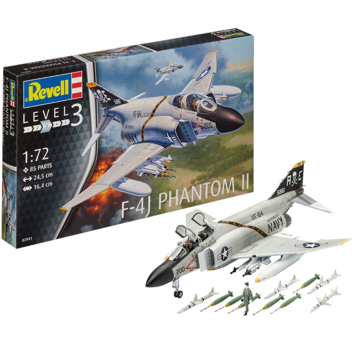 Revell 03941 F - 4J Phantom II - 1:72 Scale - Phillips Hobbies