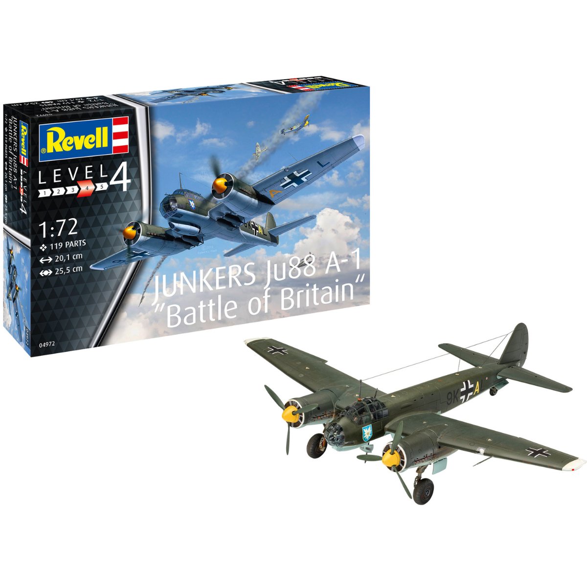 Revell 04972 Junkers Ju88 A - 1 "Battle of Britain" 1:72 Scale - Phillips Hobbies