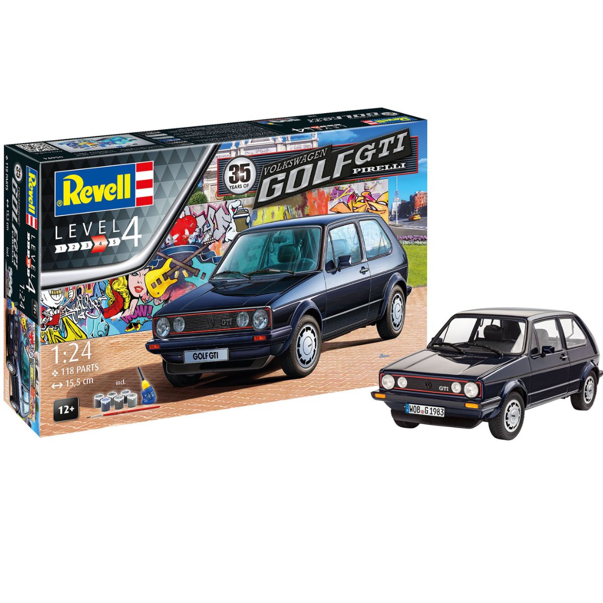 Revell 05694 35 Years Volkswagen Gold GTI Set - 1:24 Scale - Phillips Hobbies