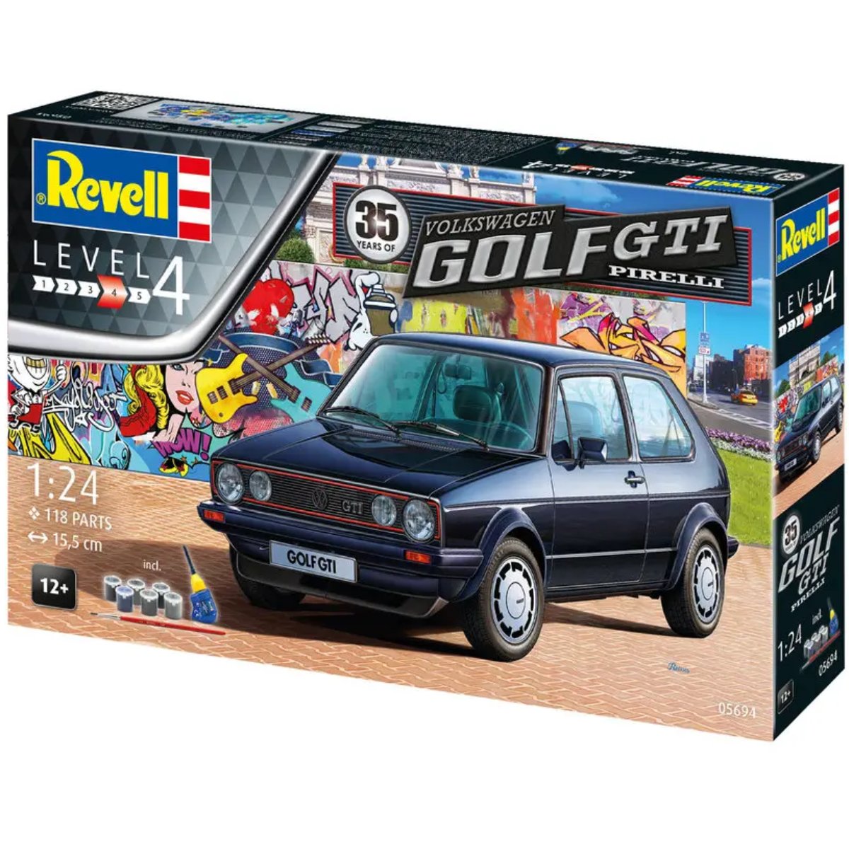 Revell 05694 35 Years Volkswagen Gold GTI Set - 1:24 Scale - Phillips Hobbies