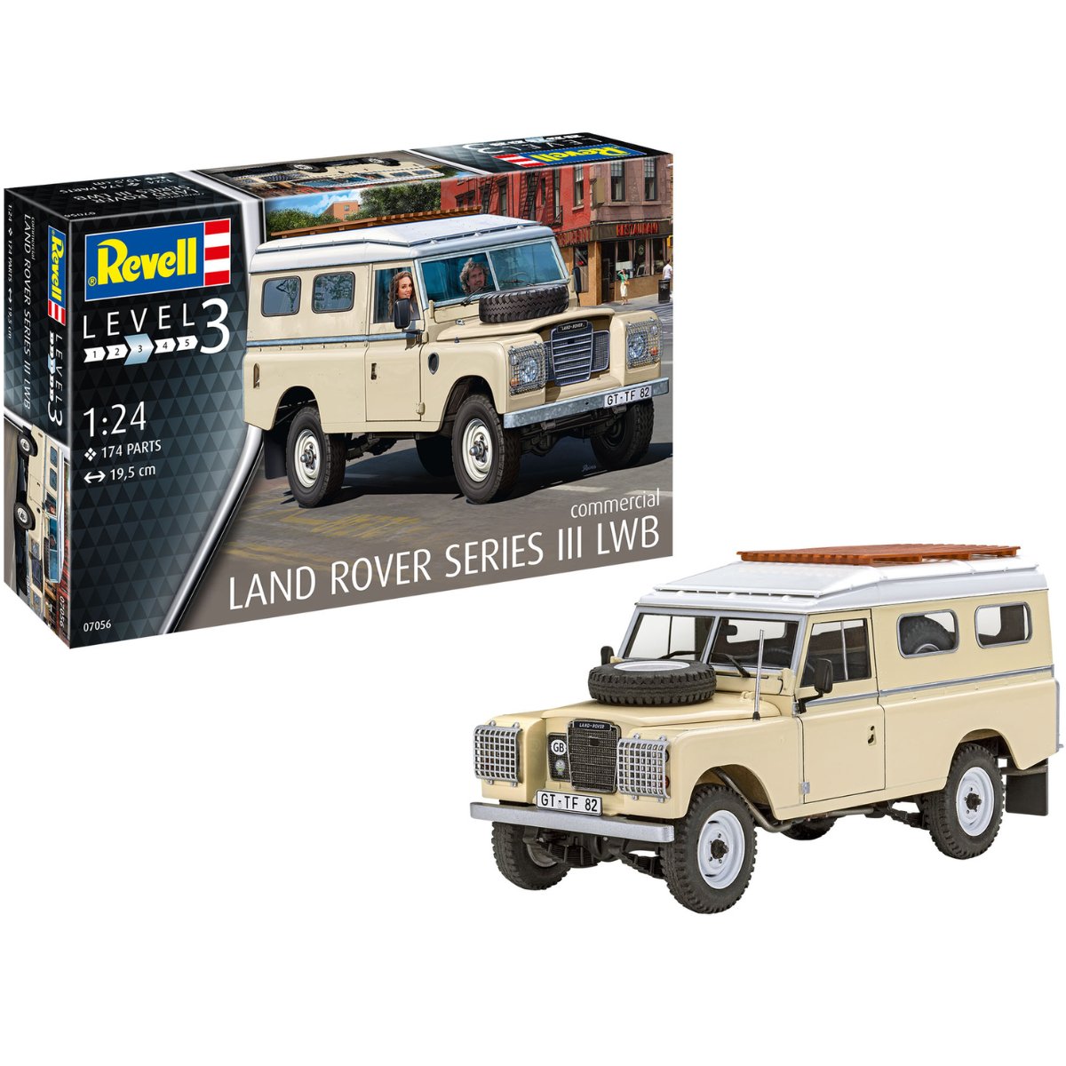 Revell 07056 Land Rover Series III LWB (Commercial) - 1:24 Scale - Phillips Hobbies