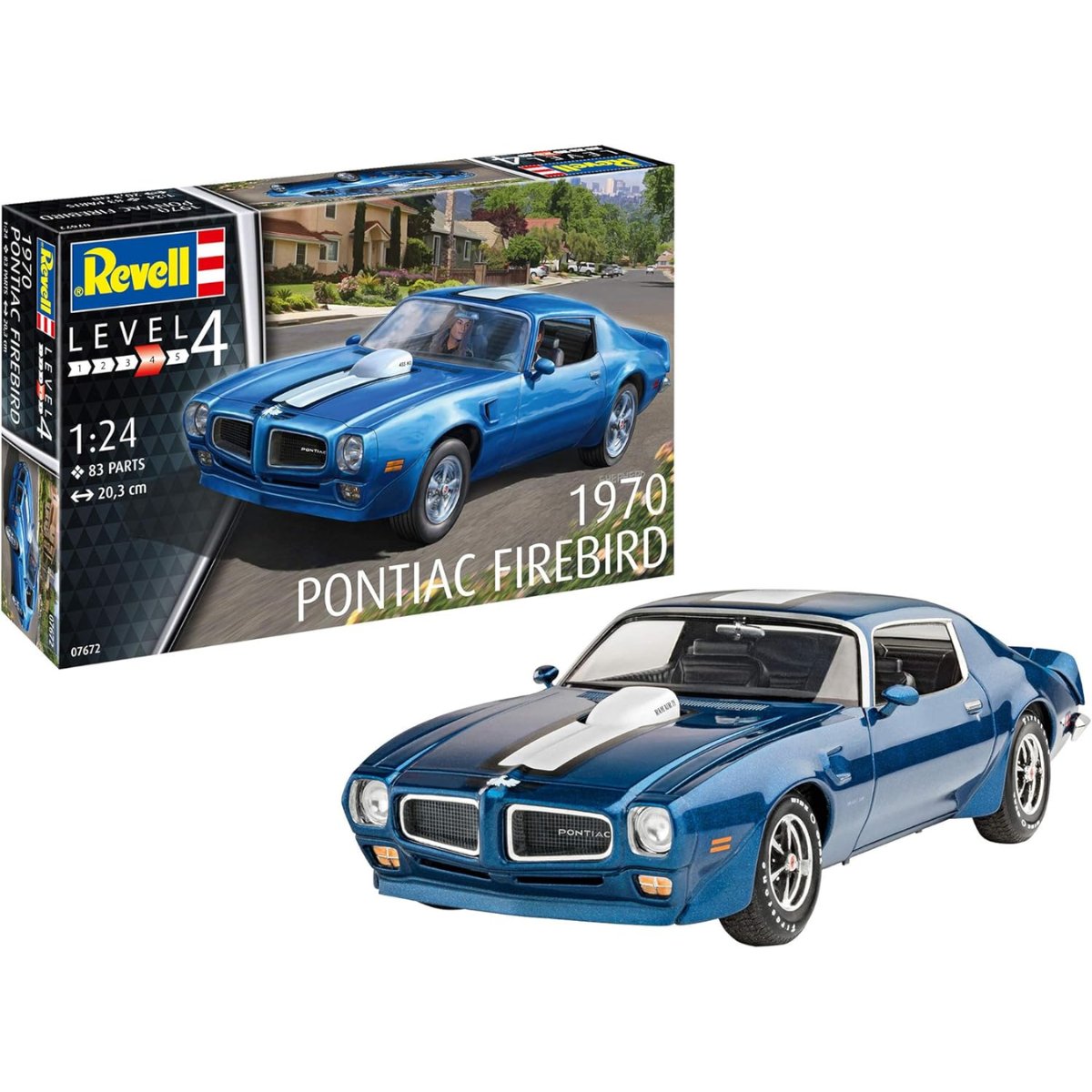 Revell 07672 1970 Pontiac Firebird 1:24 Scale Plastic Model Kit - Phillips Hobbies