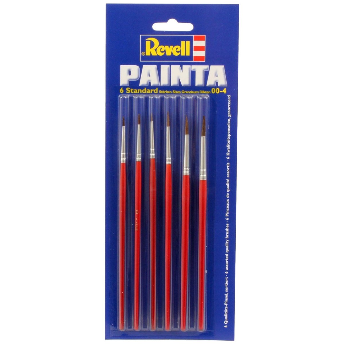 Revell 29621 Painta Standard Brushes Pack 6pcs - Phillips Hobbies