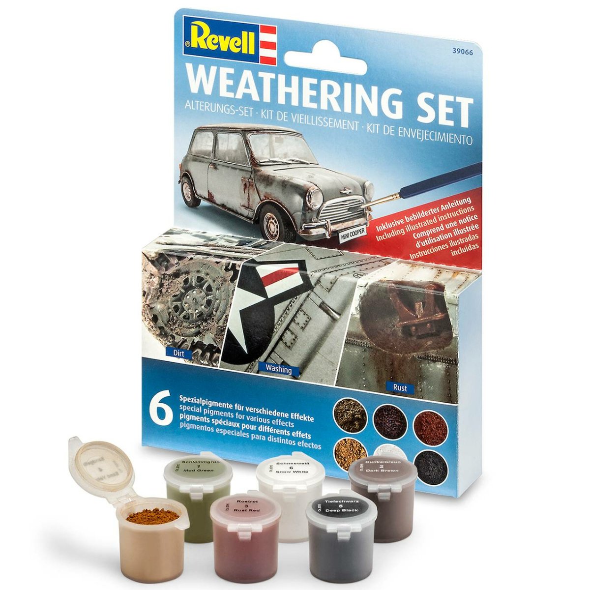 Revell 39066 Weathering Set (6 Coloured Pigments) - Phillips Hobbies