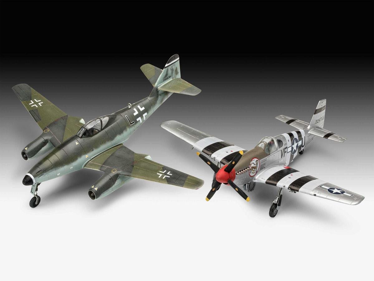 Revell 63711 Combat Set Me262/P - 51B Model Set Plastic Kit - 1:72 Scale - Phillips Hobbies