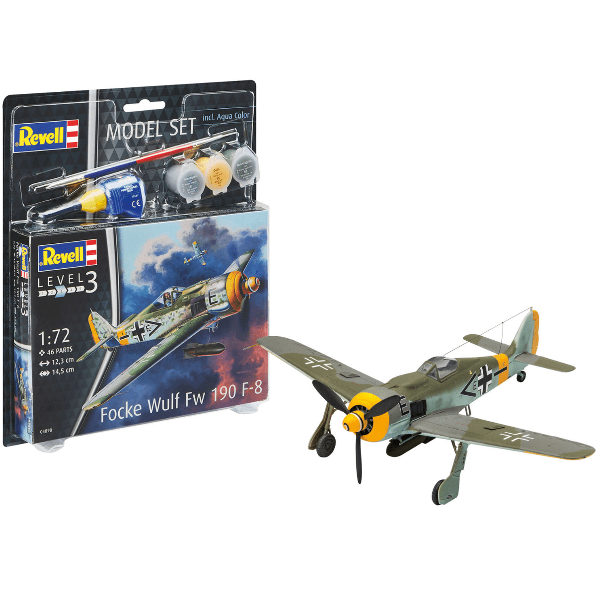 Revell 63898 Model Set Focke Wulf Fw190 F - 8 - 1:72 Scale - Phillips Hobbies