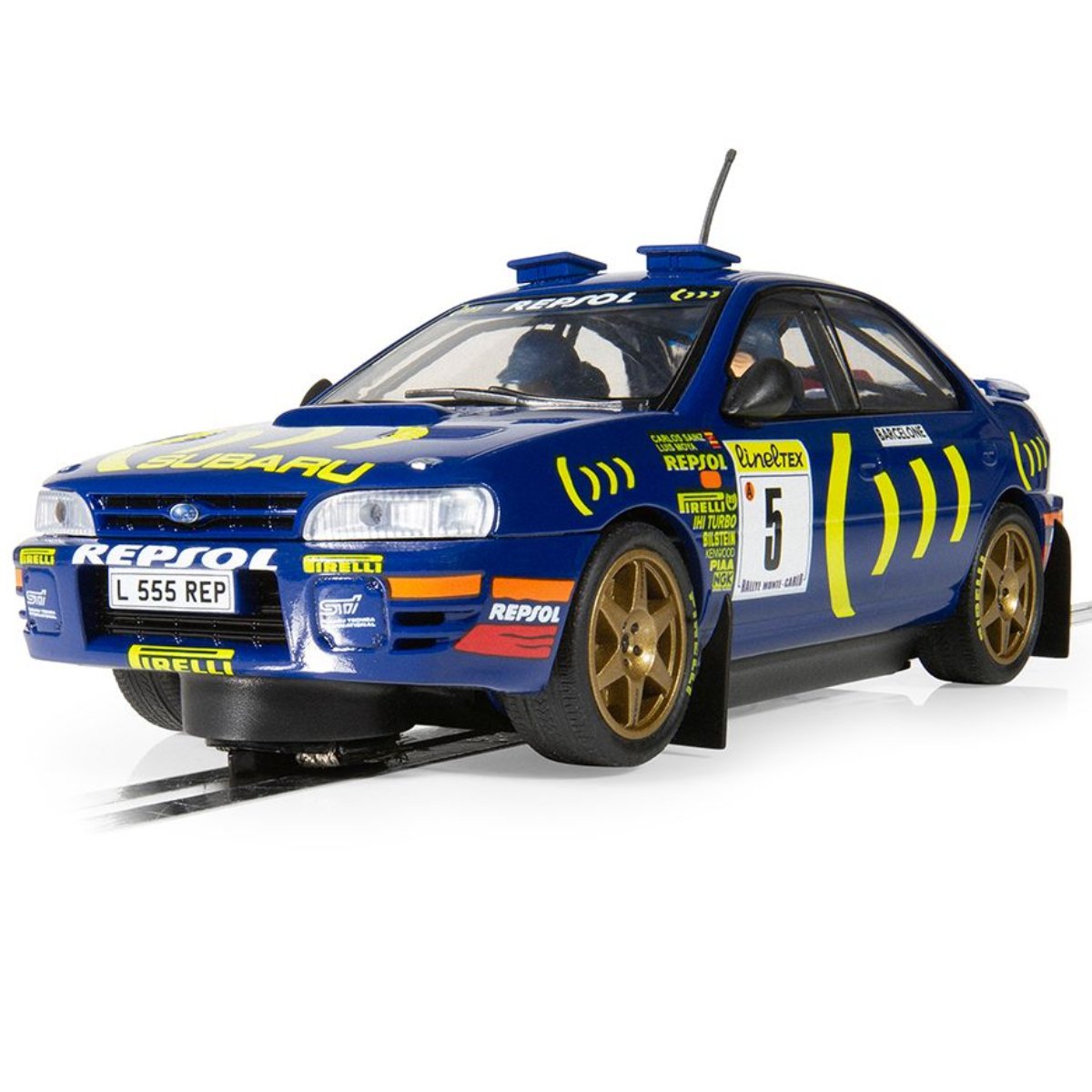 Scalextric C4555 Subaru Impreza WRX 1995 Carlos Sainz - 1:32 Scale - Phillips Hobbies