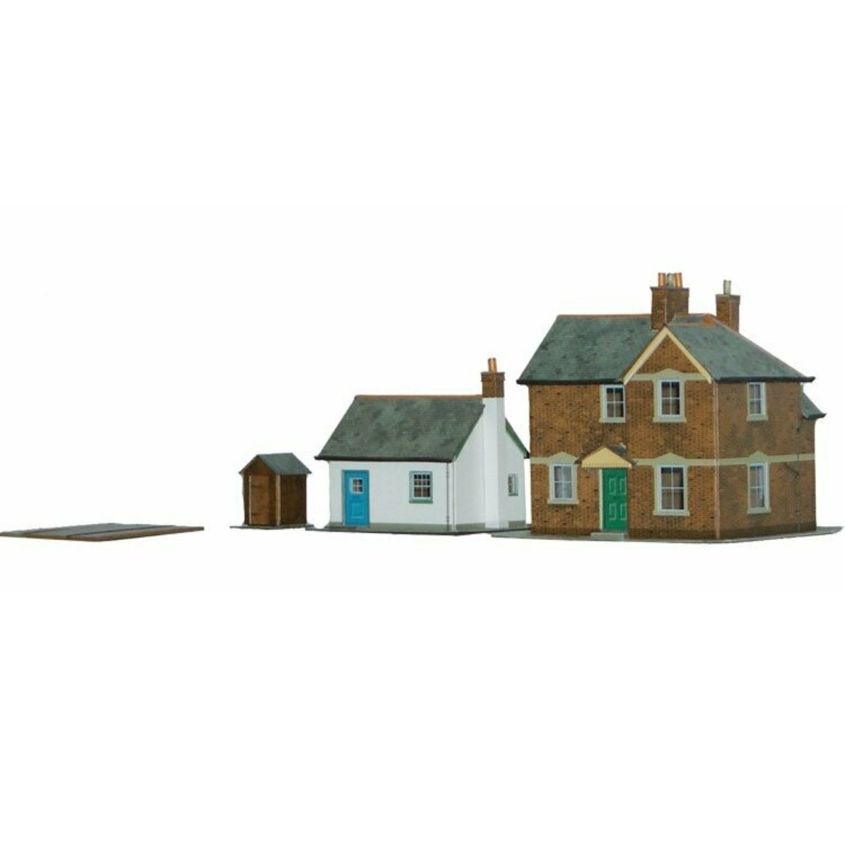 Superquick A11 Station Masters House & Crossing Keepers Cottage - Card Kit - Phillips Hobbies