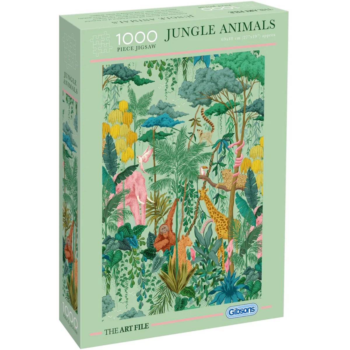 The Art File: Jungle Animals - Gibsons 1000 Piece Jigsaw Puzzle - Phillips Hobbies