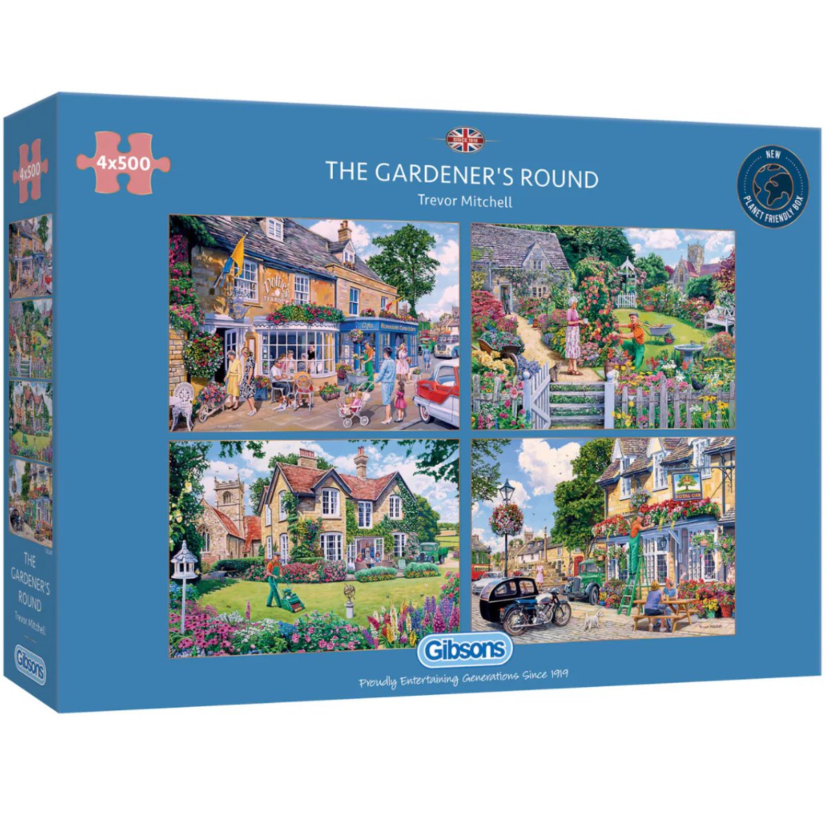 The Gardener's Round - Gibsons 4 x 500 Piece Jigsaw Puzzles - Phillips Hobbies