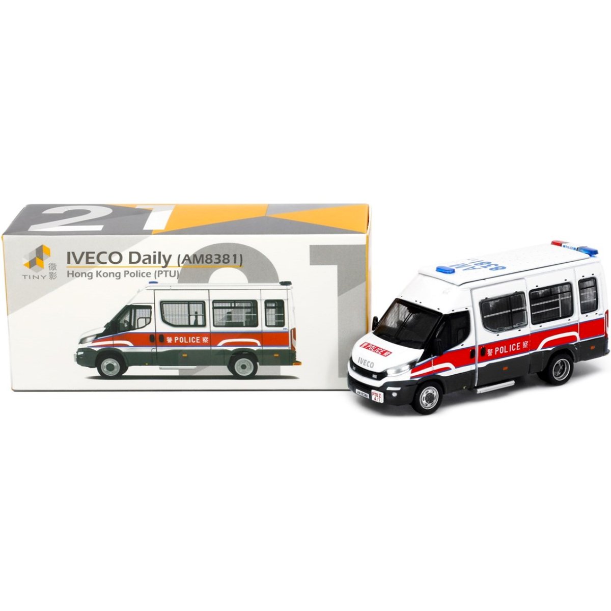 Tiny Models Iveco Daily Police Van AM8381 (1:76 Scale) - Phillips Hobbies