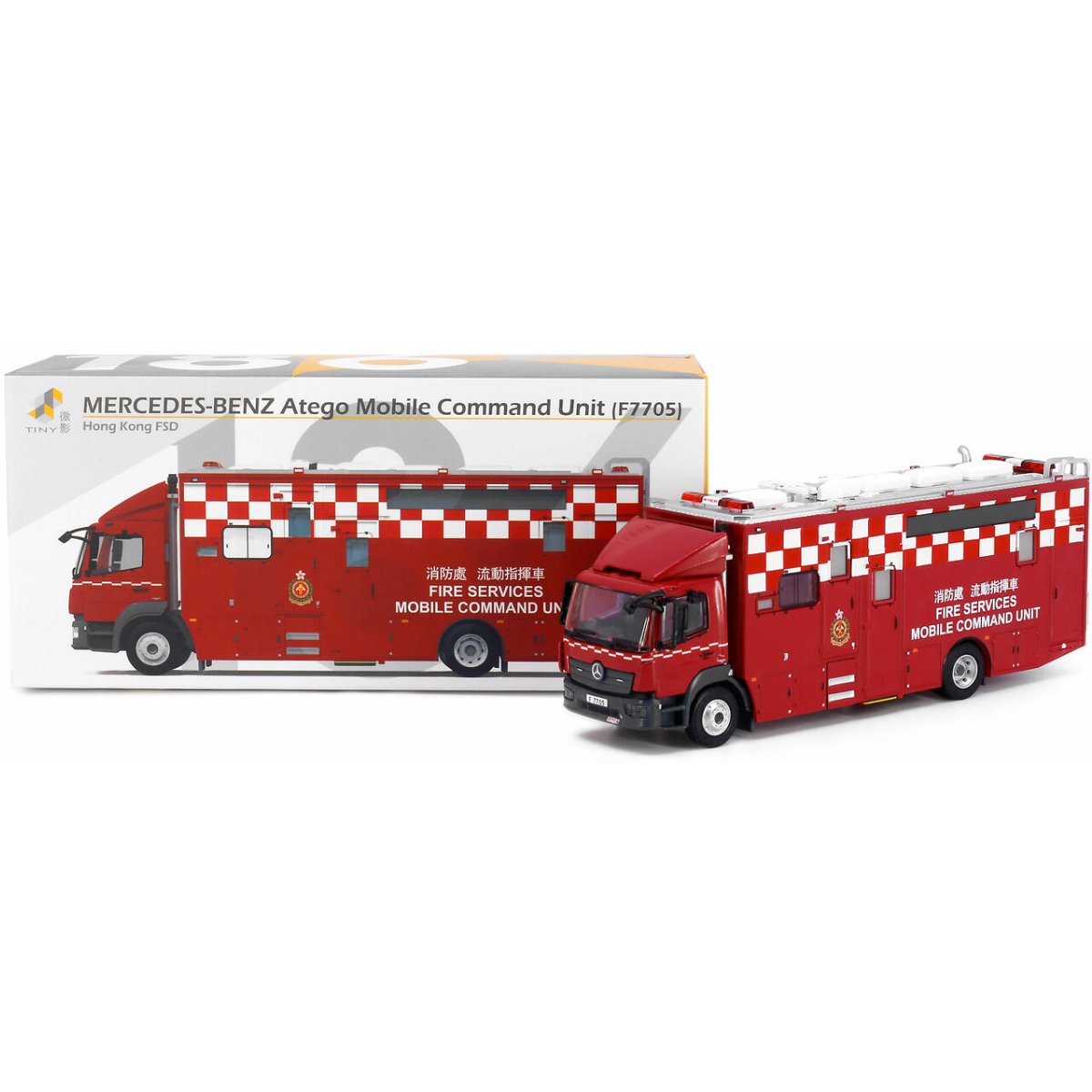 Tiny Models Mercedes Atego Fire Services Mobile Command Unit (1:76 Scale) - Phillips Hobbies