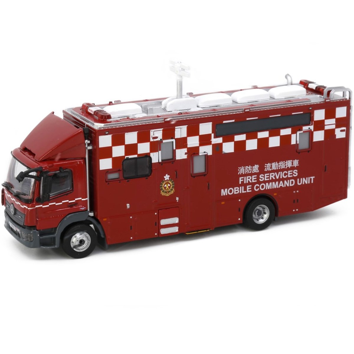 Tiny Models Mercedes-Benz Atego Fire Services Mobile Command Unit F7703 (1:76 Scale) - Phillips Hobbies