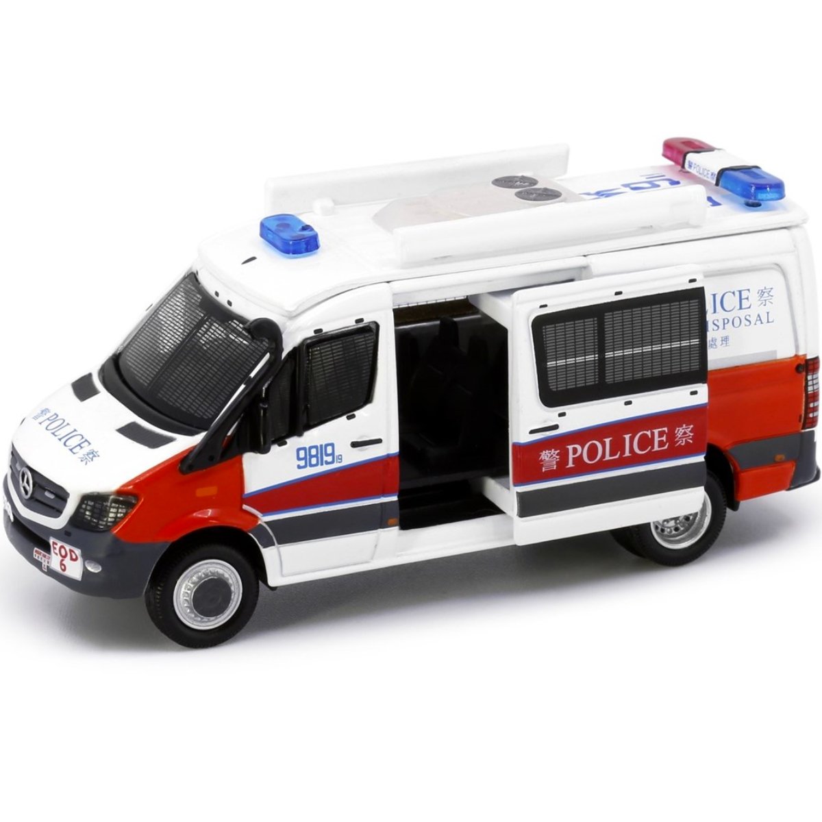 Tiny Models Mercedes-Benz Sprinter FL EOD Red White (1:76 Scale) - Phillips Hobbies