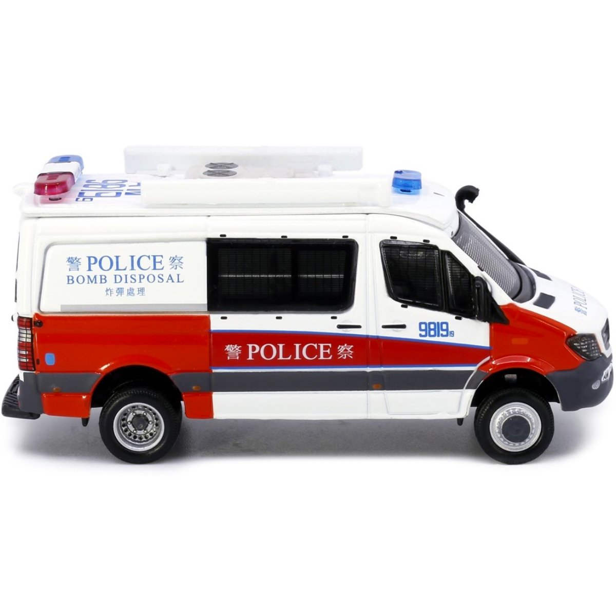 Tiny Models Mercedes-Benz Sprinter FL EOD Red White (1:76 Scale) - Phillips Hobbies