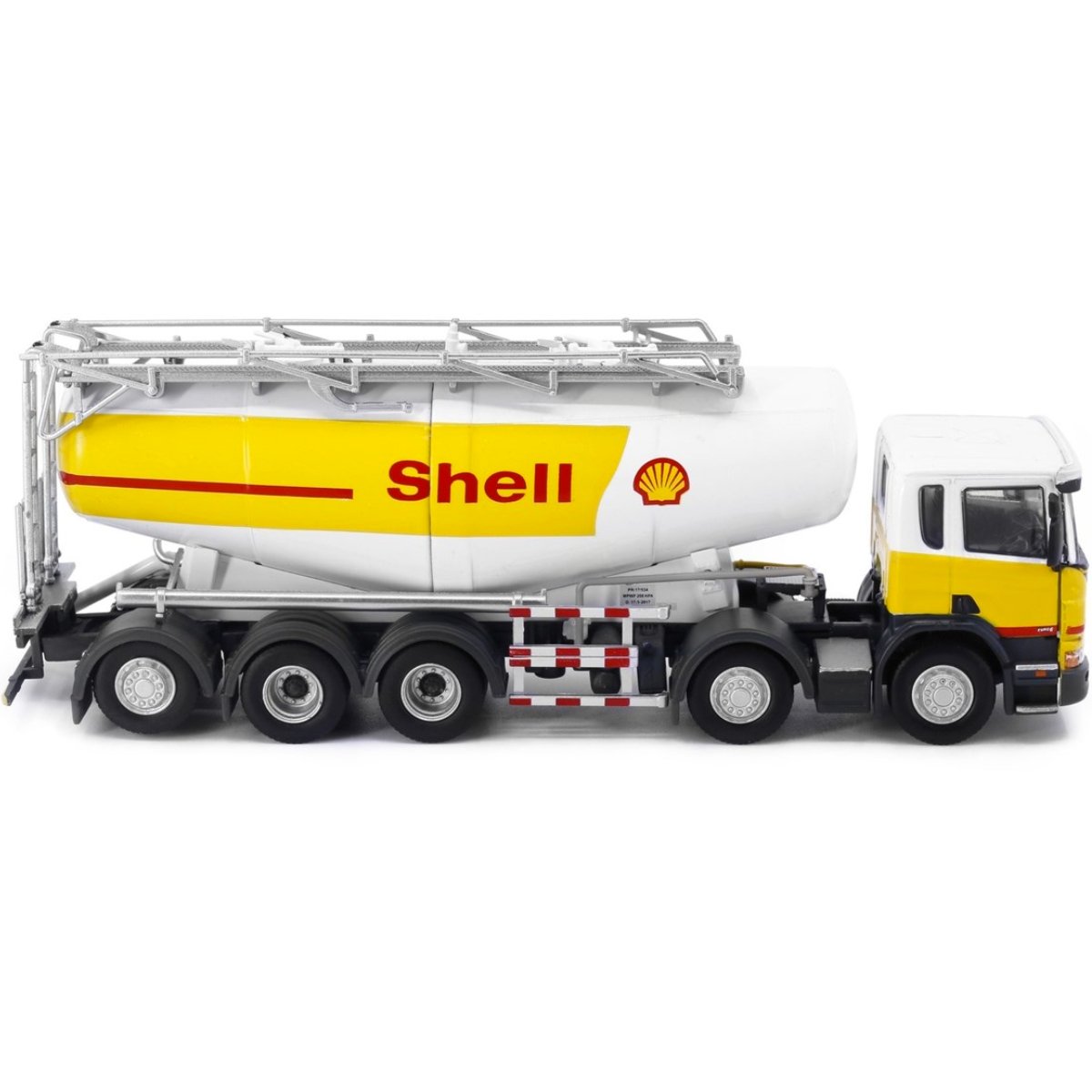 Tiny Models Scania P-Series Shell Powder Tanker Truck (1:76 Scale) - Phillips Hobbies