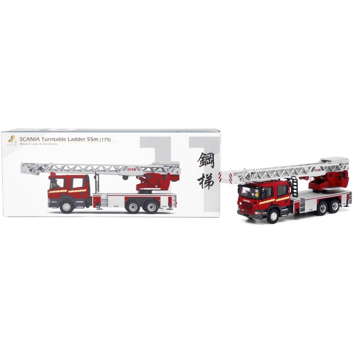 Tiny Models Scania Turntable Ladder 55M (1:76 Scale) - Phillips Hobbies