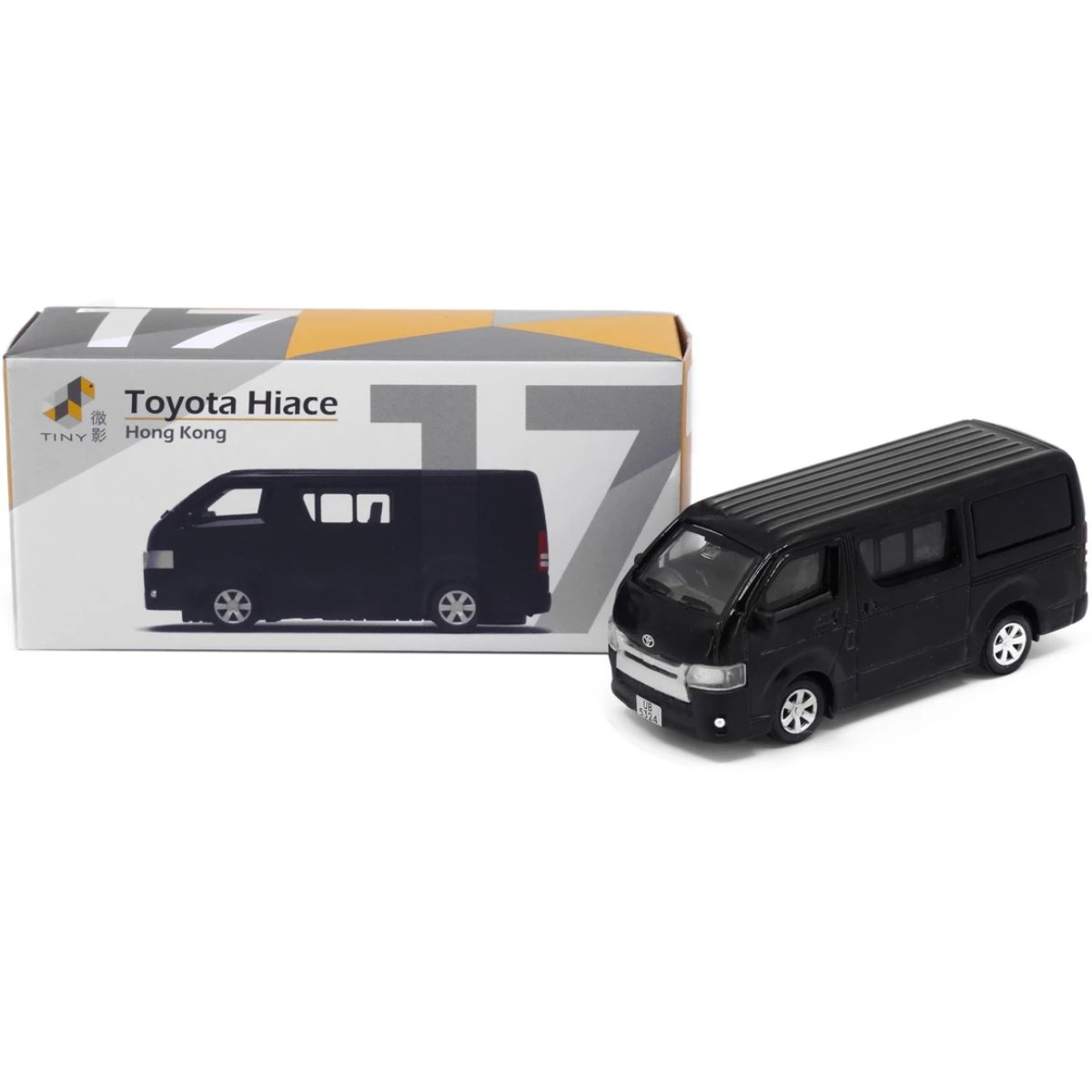 Tiny Models Toyota Hiace Black (1:64 Scale) - Phillips Hobbies