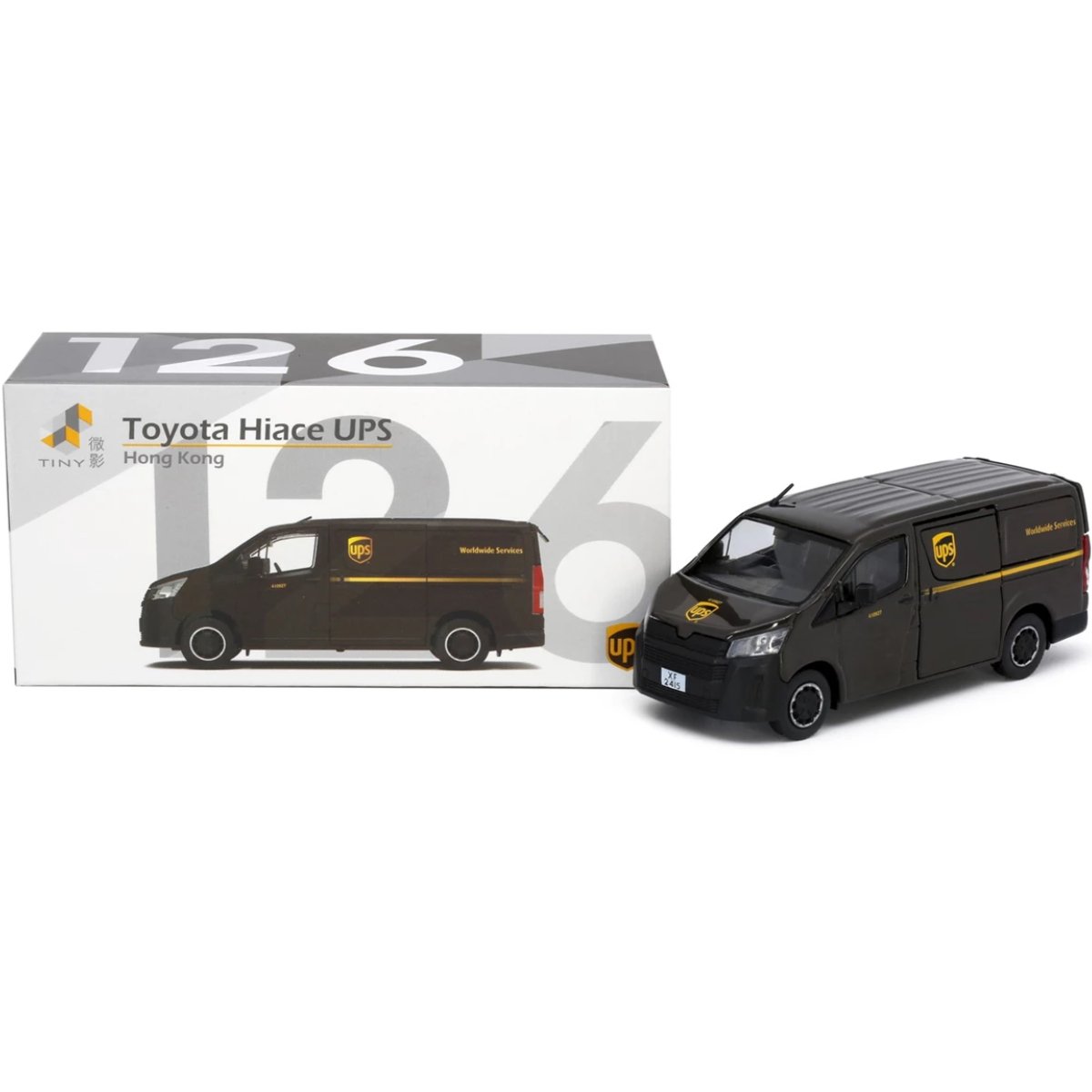 Tiny Models Toyota Hiace H300 UPS - 1:64 Scale - Phillips Hobbies