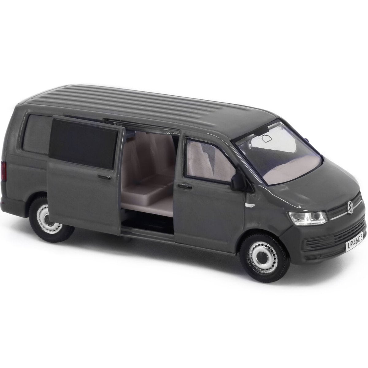 Tiny Models Volkswagen T6 Transporter Grey (1:64 Scale) - Phillips Hobbies