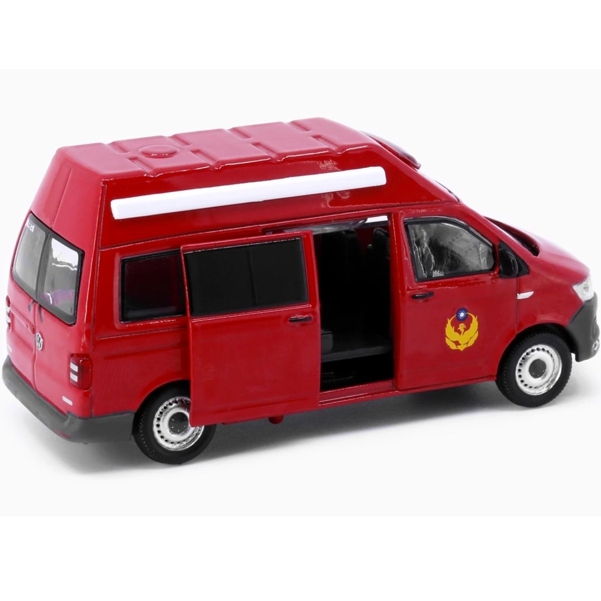 Tiny Models Volkswagen T6 Transporter High Roof Taiwan Fire Department (1:64 Scale) - Phillips Hobbies