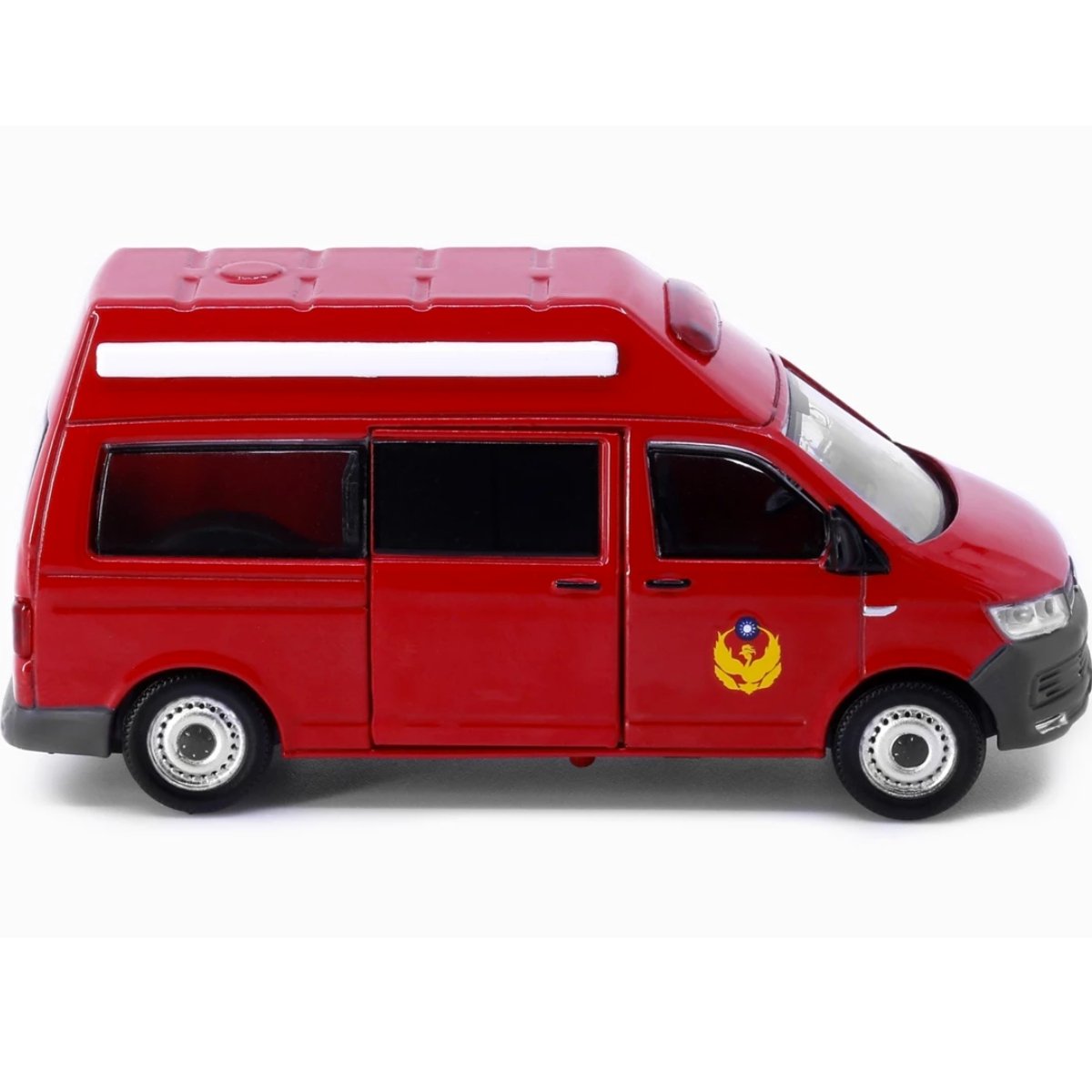 Tiny Models Volkswagen T6 Transporter High Roof Taiwan Fire Department (1:64 Scale) - Phillips Hobbies