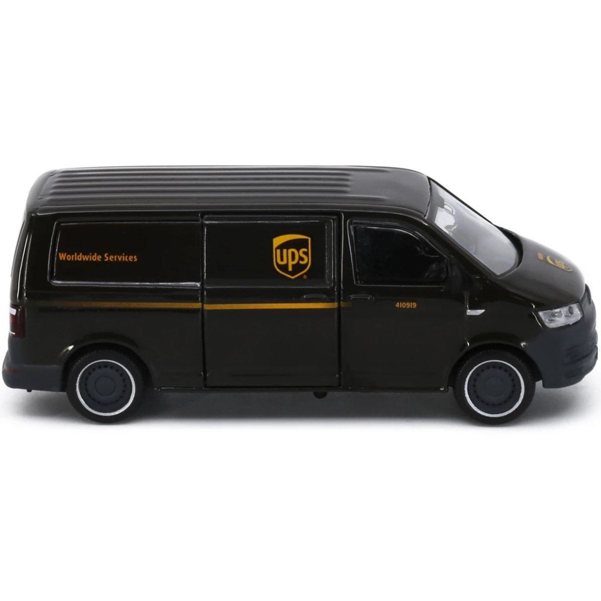 Tiny Models Volkswagen T6 Transporter UPS (1:64 Scale) - Phillips Hobbies