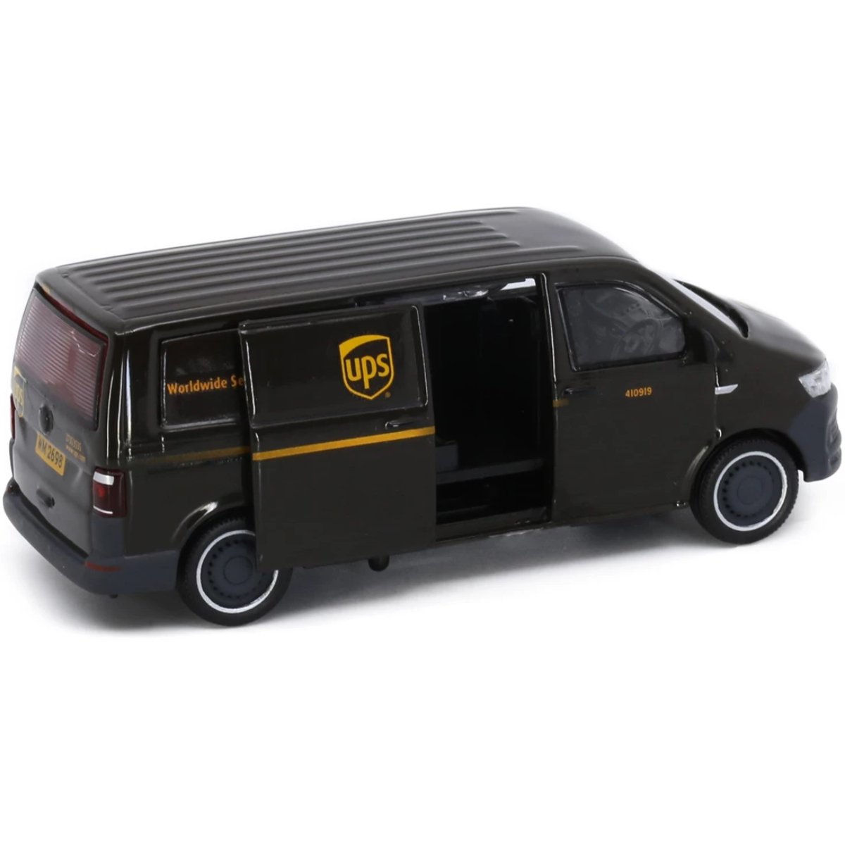 Tiny Models Volkswagen T6 Transporter UPS (1:64 Scale) - Phillips Hobbies