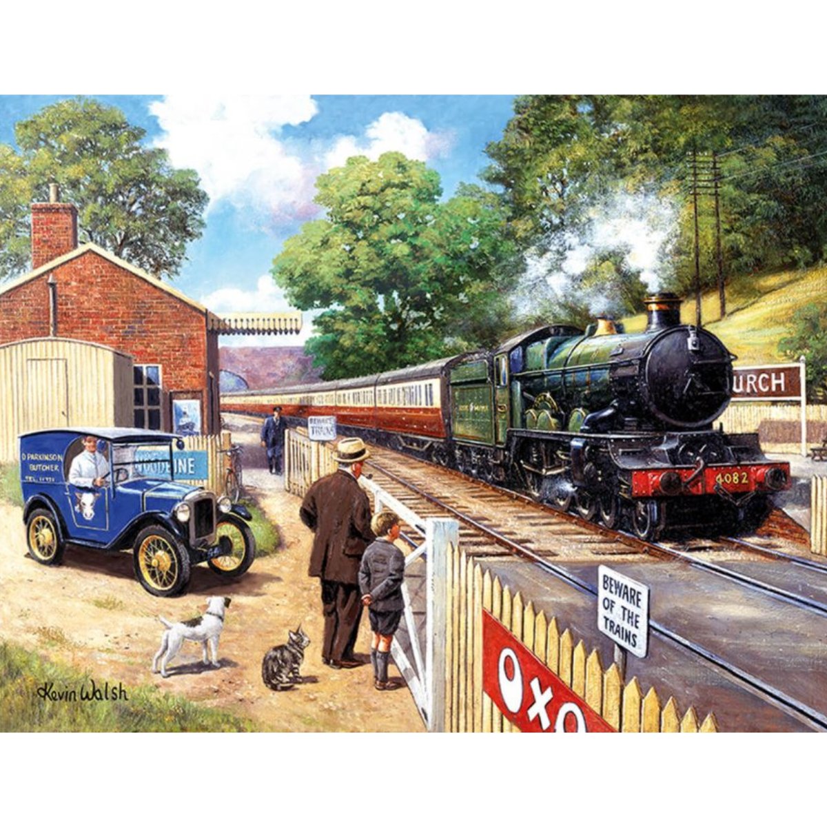 Train Spotting - Kevin Walsh 1000 Piece Jigsaw Puzzle - Phillips Hobbies