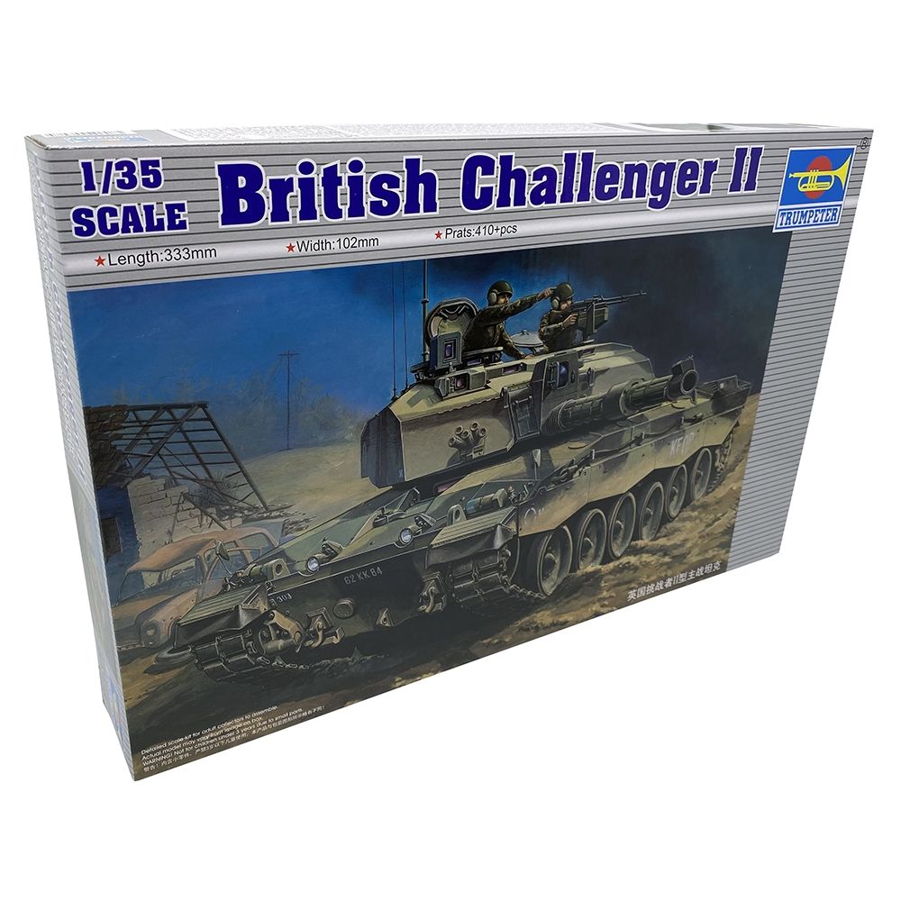 Trumpeter British Army Challenger 2 Main Battle Tank - 1:35 Scale Plastic Kit - Phillips Hobbies