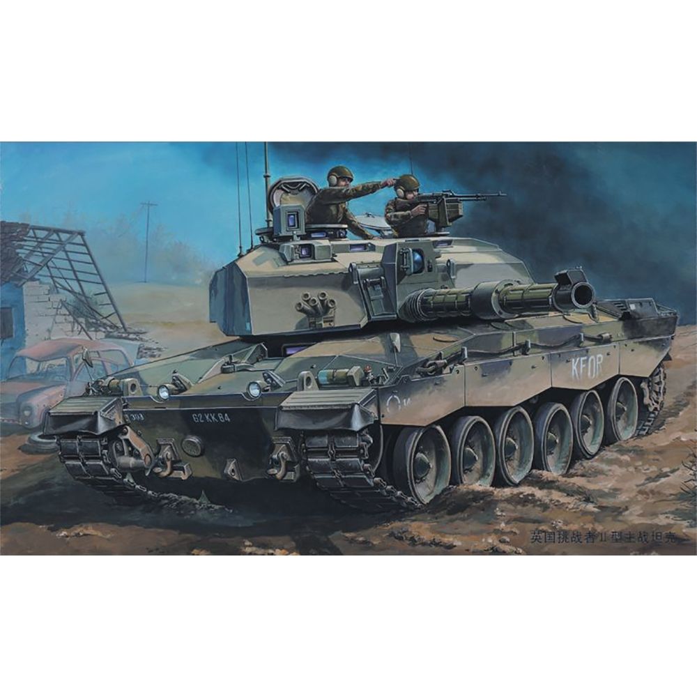 Trumpeter British Army Challenger 2 Main Battle Tank - 1:35 Scale Plastic Kit - Phillips Hobbies