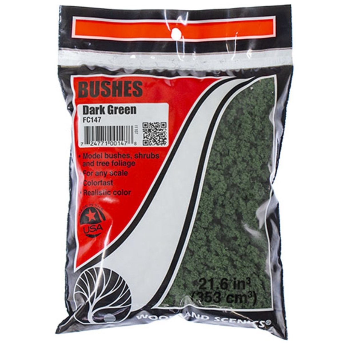 Woodland Scenics Dark Green Bushes (Bag) - Phillips Hobbies