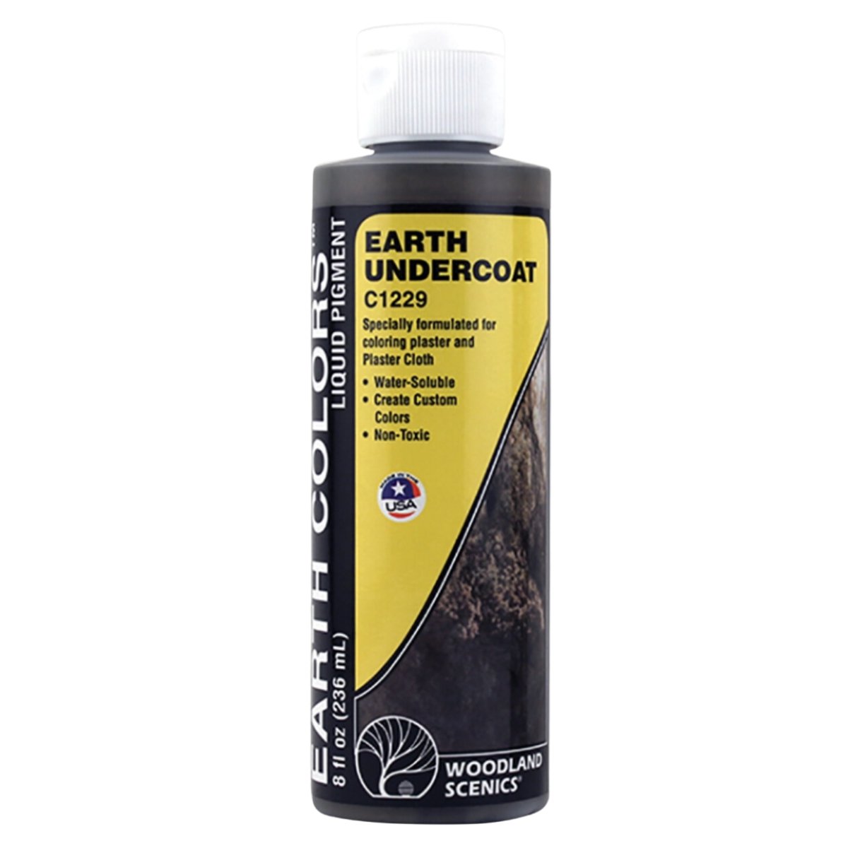 Woodland Scenics Earth Undercoat Earth Colours™ Liquid Pigment 8 fl. oz. (236ml) - Phillips Hobbies