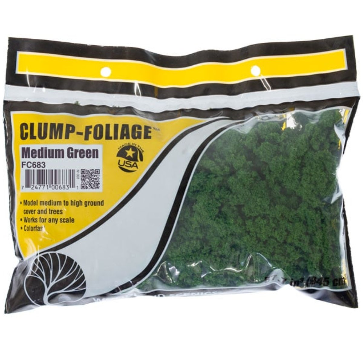 Woodland Scenics Medium Green Clump Foliage - Phillips Hobbies