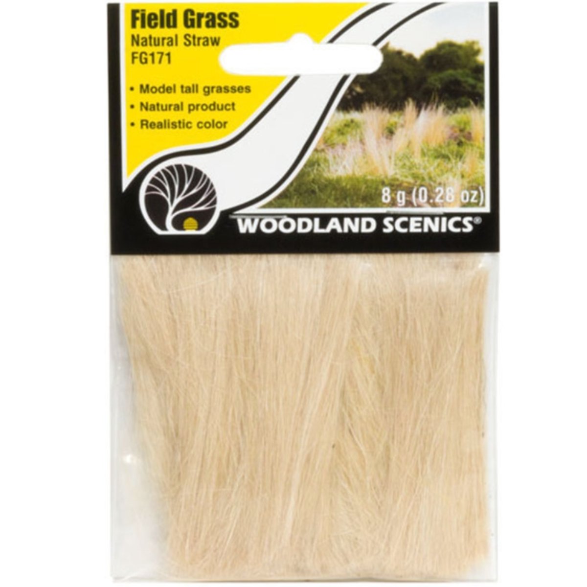 Woodland Scenics Natural Straw Field Grass - Phillips Hobbies