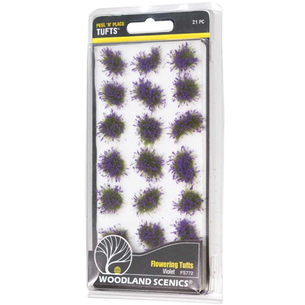 Woodland Scenics Violet Flowering Tufts x21 - Peel 'N' Place - Phillips Hobbies