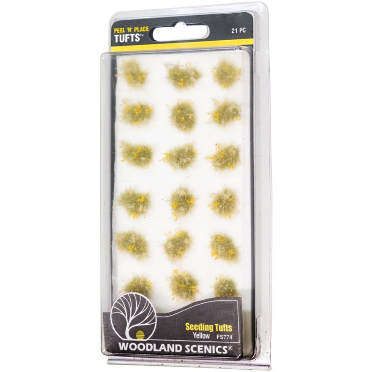 Woodland Scenics Yellow Seeding Tufts x21 - Peel 'N' Place - Phillips Hobbies