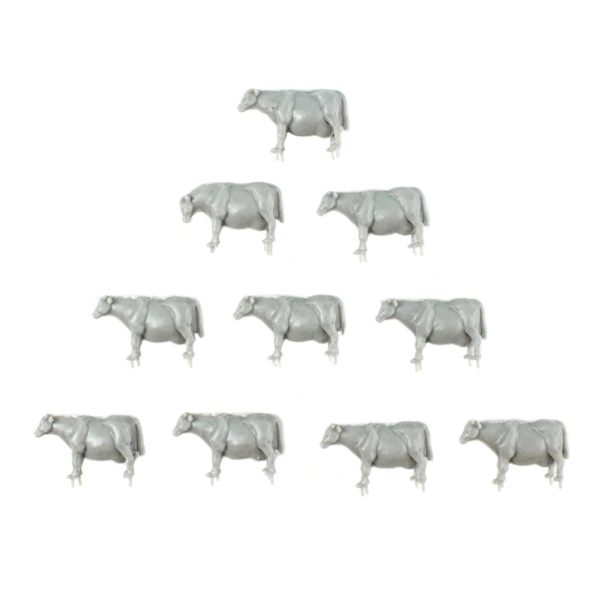 WWScenics Hand Sculpted Cows Unpainted x10 - OO Gauge - Phillips Hobbies