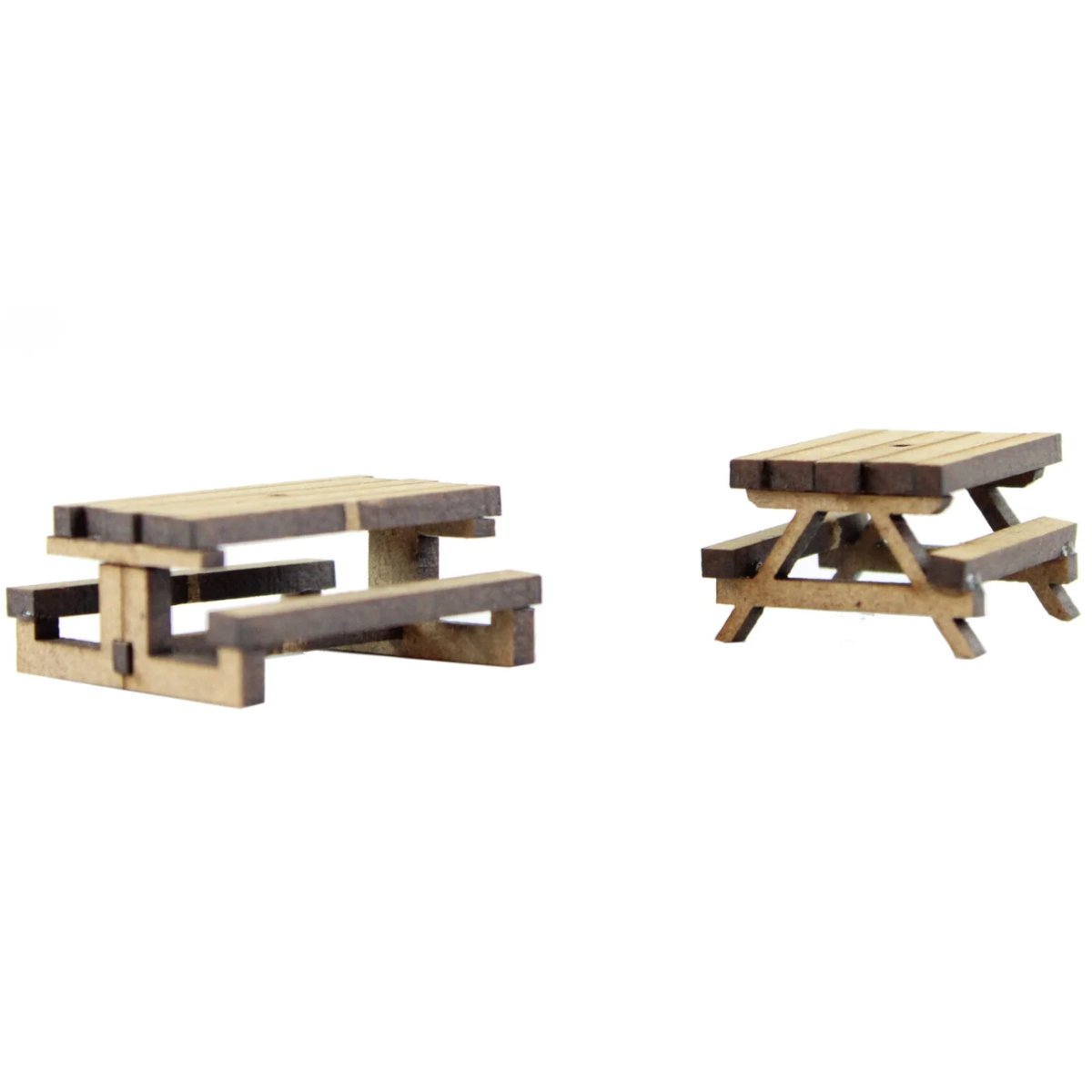 WWScenics Large and Small Picnic Benches Kit x6 - OO Gauge - Phillips Hobbies