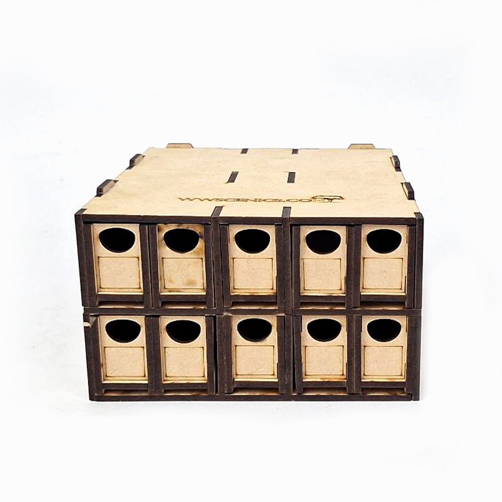 WWScenics Loco Storage Box For N Gauge - 10 Drawers - Phillips Hobbies